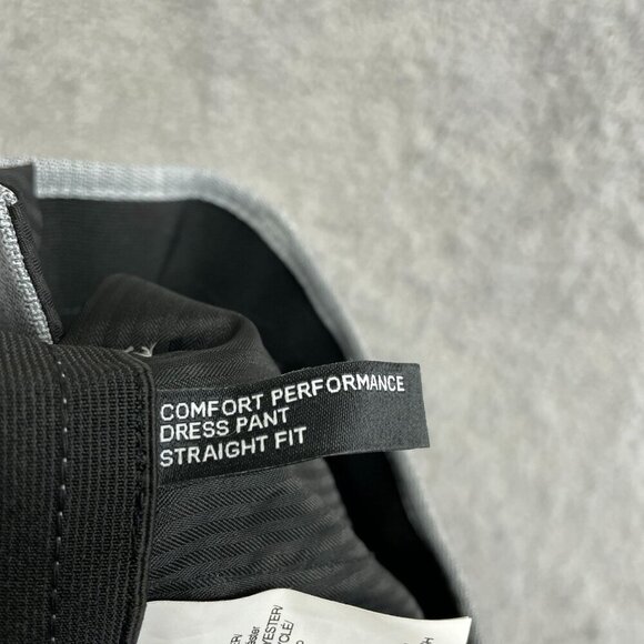 NEW Haggar Men's 30x32 Comfort Performance Dress Pant Straight Fit 4-Way Grey - Picture 4 of 9